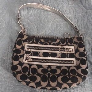 Black and silver coach bag!
